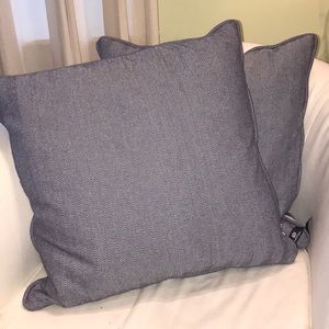 Newport Nautical Blue Throw Pillows